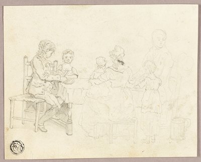 Familia a la mesa de George Morland