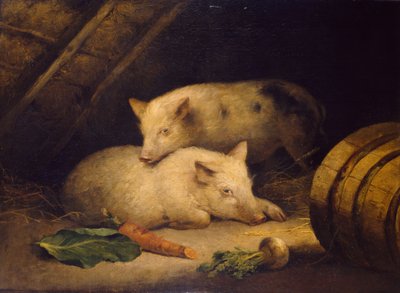 Cerdos, 1775-1800 de George Morland