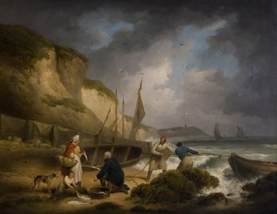 Vendiendo pescado, c.1799 de George Morland