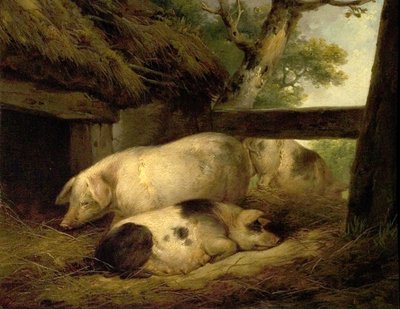 Estudio de cerdos de George Morland