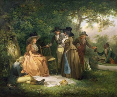El refrigerio del pescador de George Morland