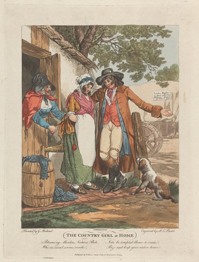 La campesina en casa de George Morland