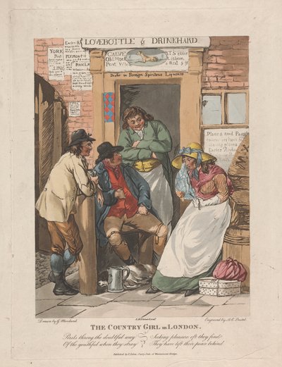 La campesina en Londres de George Morland