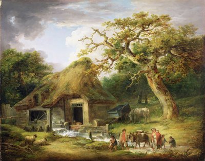 El viejo molino de agua de George Morland