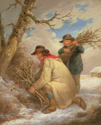 Recolectores de Ramas en la Nieve de George Morland