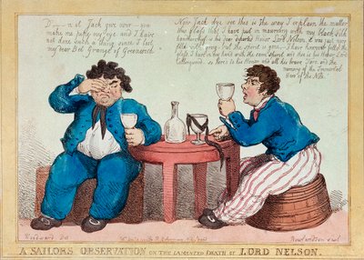 La observación de un marinero sobre la lamentada muerte de Lord Nelson de George Moutard Woodward
