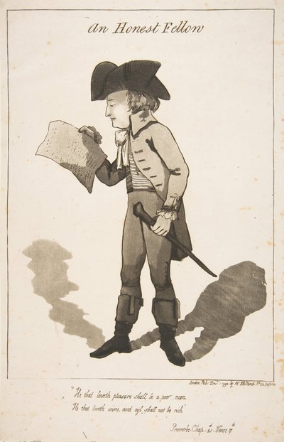 Un hombre honesto, 1 de diciembre de 1790 de George Moutard Woodward