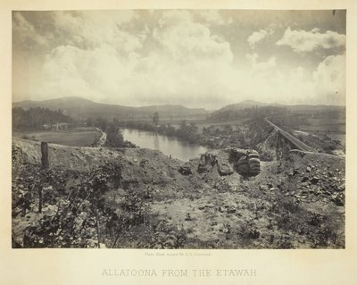 Allatoona desde el Etawah de George N. Barnard