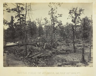 Campo de batalla de Atlanta, GA nº 1 de George N. Barnard