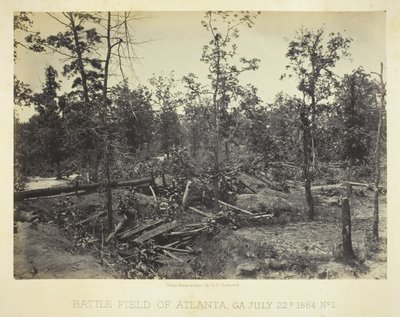 Campo de batalla de Atlanta, GA No. 1, 22 de julio de 1864 de George N. Barnard