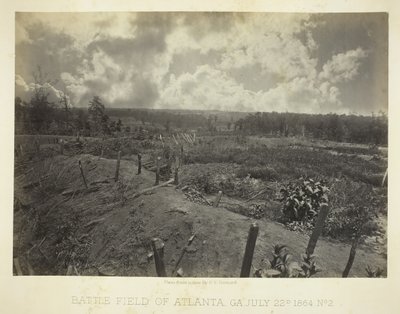 Campo de batalla de Atlanta, GA, No. 2 de George N. Barnard