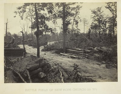 Campo de batalla de la iglesia de New Hope, GA, nº 1 de George N. Barnard
