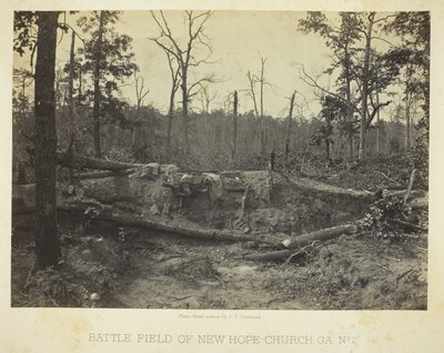 Campo de batalla de la iglesia de New Hope, GA, nº 2 de George N. Barnard