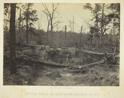 Campo de batalla de New Hope Church, GA, No. 2, 1866 de George N. Barnard