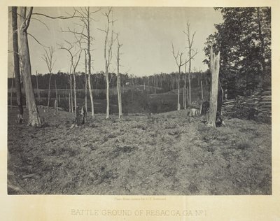 Campo de batalla de Resacca, GA, nº 1 de George N. Barnard
