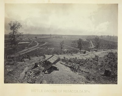 Campo de batalla de Resacca, GA, No. 4, 1866 de George N. Barnard
