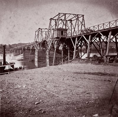 Puente sobre el río Tennessee en Chattanooga de George N. Barnard