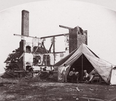 Bull Run, Casa de la Sra. Henry, 21 de julio de 1861 de George N. Barnard