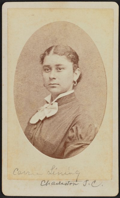 Retrato carte-de-visite de Carrie Lining, ca. 1875 de George N. Barnard