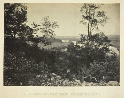 Valle de Chattanooga desde Lookout Mountain, 1864-1866 de George N. Barnard