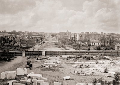 Columbia, Carolina del Sur, EE.UU. después del incendio de 1865 de George N. Barnard