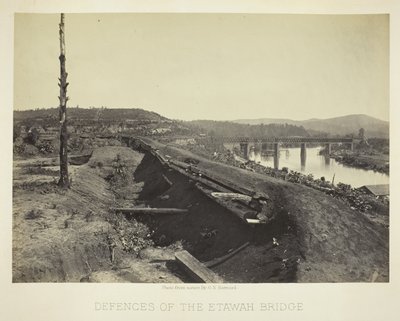 Defensas del puente de Etawah de George N. Barnard