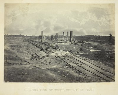 Destrucción del tren de ordenanza de Hood de George N. Barnard