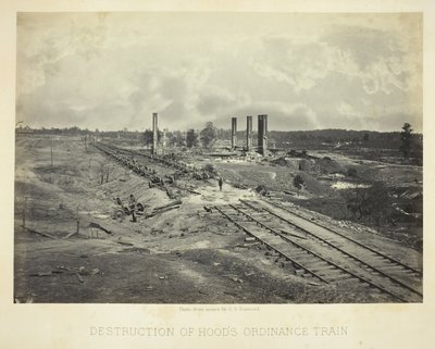 Destrucción del Tren de Ordenanzas de Hood, 1864 de George N. Barnard