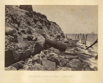 Vista exterior de Fort Sumpter de George N. Barnard