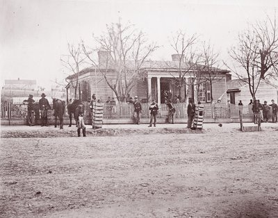 Cuartel general del General Sherman o Thomas, Chattanooga, ca. 1864 de George N. Barnard