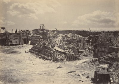 Vista interior de Fort Sumpter de George N. Barnard