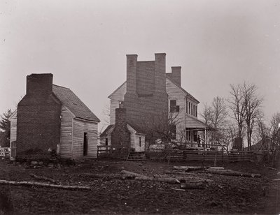 Casa Lewis. Campo de batalla de Bull Run, 1861-62 de George N. Barnard