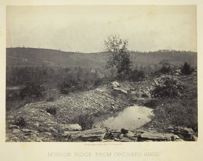 Mission Ridge desde Orchard Knob de George N. Barnard