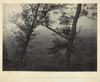 Orchard Knob desde Mission Ridge de George N. Barnard