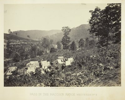 Paso en la Cordillera del Mapache, Whiteside No. 2, 1864 de George N. Barnard