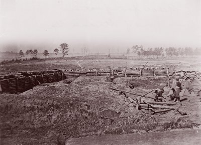 Fortificaciones Rebeldes frente a Atlanta, ca. 1864 de George N. Barnard