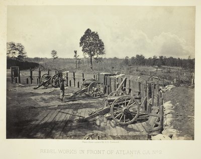 Obras rebeldes frente a Atlanta, GA, nº 2 de George N. Barnard