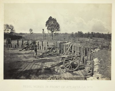 Obras Rebeldes Frente a Atlanta, GA, No. 2, 1864 de George N. Barnard