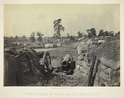 Obras rebeldes frente a Atlanta, GA, nº 3 de George N. Barnard
