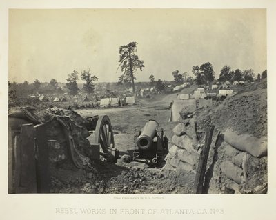 Obras rebeldes frente a Atlanta, GA, No. 3, 1864 de George N. Barnard