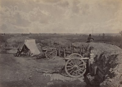 Obras rebeldes frente a Atlanta, GA, No. 4 de George N. Barnard