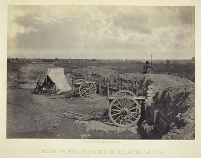 Obras rebeldes frente a Atlanta, GA, nº 4 de George N. Barnard