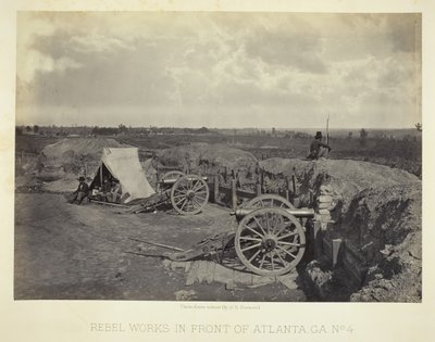 Obras rebeldes frente a Atlanta, GA, No. 4, 1864 de George N. Barnard