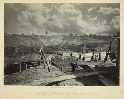 Obras rebeldes frente a Atlanta, GA, nº 5 de George N. Barnard
