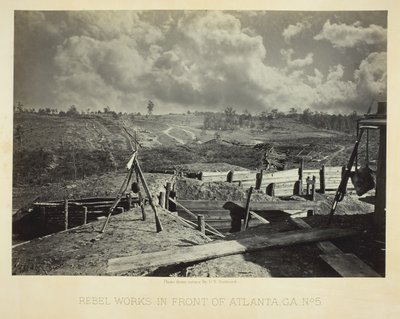 Obras rebeldes frente a Atlanta, GA, No. 5, 1864 de George N. Barnard