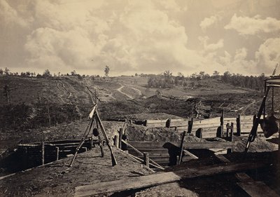 Trabajos rebeldes frente a Atlanta, Ga. No. 5 de George N. Barnard