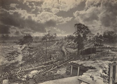Obras rebeldes frente a Atlanta, Georgia No. 1, 1860s de George N. Barnard