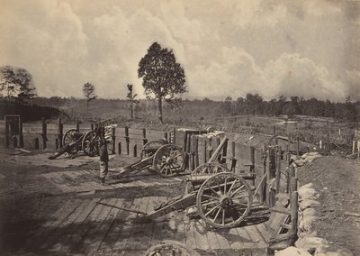 Obras Rebeldes Frente a Atlanta, Georgia No. 2, 1860s de George N. Barnard