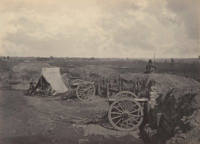 Obras rebeldes frente a Atlanta, Georgia No. 4, 1860s de George N. Barnard