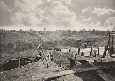 Obras rebeldes frente a Atlanta, Georgia, No. 5, 1865-1866 de George N. Barnard